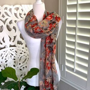 Light & Airy Floral Scarf